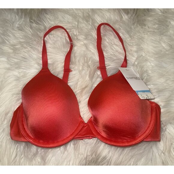 b.tempt'd Wacoal 953281 Future Foundation T-Shirt Bra Lined UW 32C Mango New Nwt - Picture 2 of 6